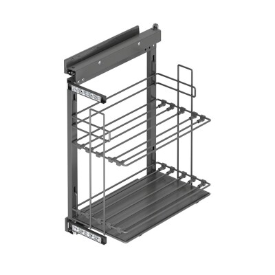 S-2891-A Yandan Gizli Raylı Tepsilik 35cm sağ Antrasit - 1