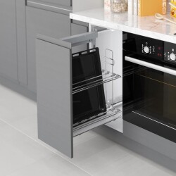 S-2899-C Yandan Gizli Raylı(Fr)Tepsilik Sağl 25cm Krom - Starax