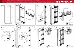 S-2928-C Çift Açılım Gizli Raylı 4 spt. Şişelik 20 cm Sağ Krom - 4