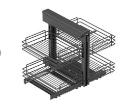 S-3008-A Bağımsız Körköşe Mekanizması 45cm. Sağ Antrasit - 2