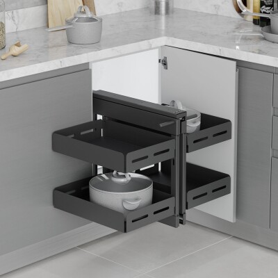 Starax S-3009-UB-A Bağımsız Körköşe Mekanizması 50 cm Unique Box Antrasit - 1