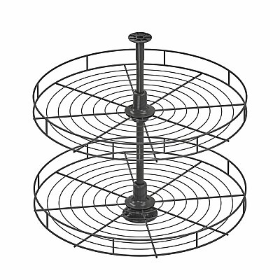 Starax S-3034-A 4/4 Klasik Döner Sepet Takımı 75 cm Antrasit - 2