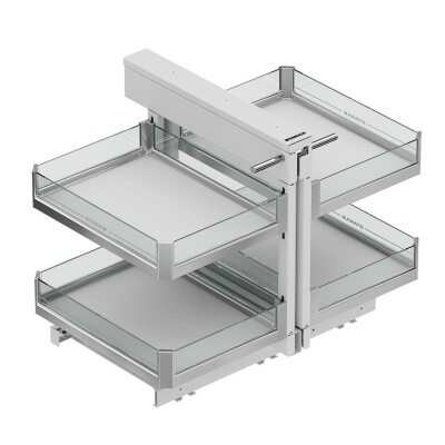 S-3111-P-C- Bağımsız Körköşe Mekanizması - 55 cm-Premium-Krom - 1