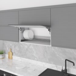 Starax S-5155- Yüksek Bölmeli Tabak Rafı 60cm Antrasit - Starax