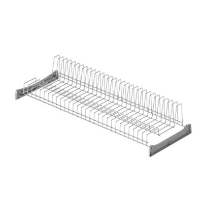 Starax S-5157- Yüksek Bölmeli Tabak Rafı 80cm Krom Boyalı - 2