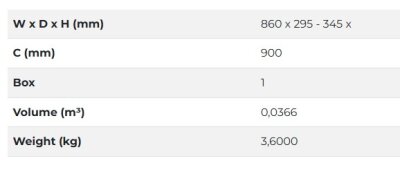 Starax S-5162-A Alm.Profil Tepsili Tabaklık Bardaklık Set 90cm Antrasit - 3