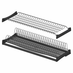 Starax S-5162-A Alm.Profil Tepsili Tabaklık Bardaklık Set 90cm Antrasit - 2