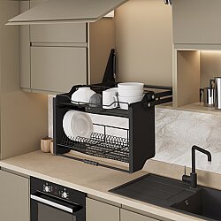 Starax S-5184 İki Katlı Raf Asansörü 70cm Antrasit - Starax