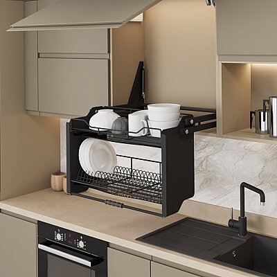 Starax S-5184 İki Katlı Raf Asansörü 70cm Antrasit - 1