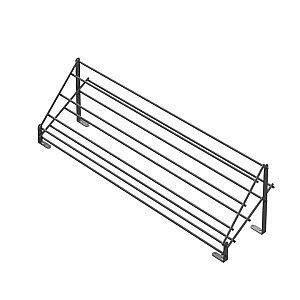 Starax S-6143-A İki Raflı Kapağa Monte Ayakkabılık 80 cm Antrasit - 2