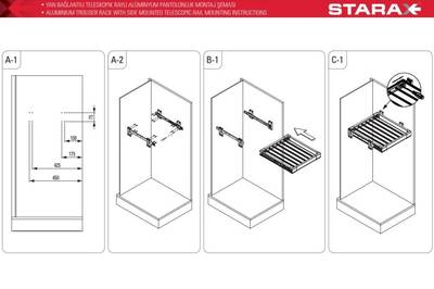 S-6203-A Yan Bağ.Telesk.Ray.Alm.Pantolonluk 50cm Frenli Antrasit - 4