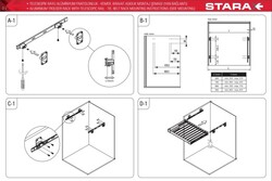 S-6207-G Frenli Telesk.Raylı. Alm.Pantolonluk + Kemer+Kravat Askılı 80cm Gri - 5