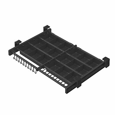 Starax S-6329-a Plastik Kapaklı Teleskopik Raylı Aksesuarlık 900 mm Antrasit - 2
