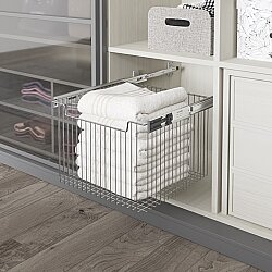 Starax S-6362-C Teleskopik Raylı Çok Amaçlı Sepet (Büyük Boy) 450 mm Krom - Starax