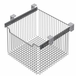 Starax S-6365-C Teleskopik Raylı Çok Amaçlı Sepet (Büyük Boy) 600 mm Krom - 2