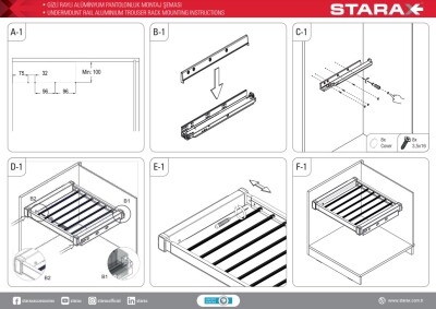 S-6710-A Alm pantolonluk 90cm Antrasit - 4