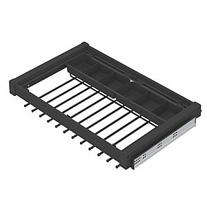 S-6712-A Gizli Raylı Alm.Fonksiyonel Pantolonluk 70cm Antrasit - 2