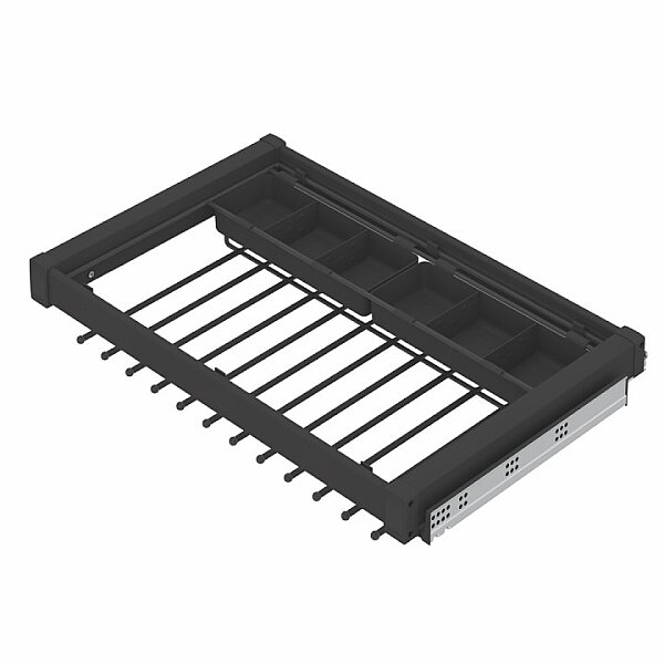 S-6712-A Gizli Raylı Alm.Fonksiyonel Pantolonluk 70cm Antrasit - 2