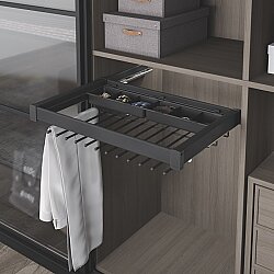 Starax S-6713-A Gizli Raylı Alüminyum Fonksiyonel Pantolonluk 800 mm Antrasit - Starax