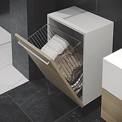 S-8012-C Kapağa Monte Çamaşır Sepeti 35cm - Starax