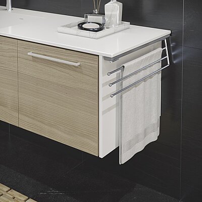 S-8844-C RAYLI HAVLULUK 2 BÖLMELİ KROM - 1