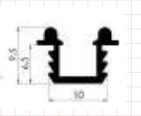 SCK 35C/35S AL.35 Sürme Kapak Alt-Üst Ray 3mt - 2