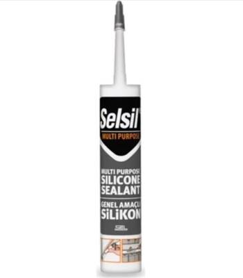 SELSİL SİLİKONİZE MASTİK SİYAH 500 GR - 1