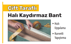 SGS-2275 ÇİFT TARAFLI HALI KAYDIRMAZ BANT 24MM*10MT - 2