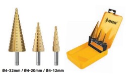 Sgs-2840 Hss Kademeli Matkap Ucu Seti 4-12/4-20/4-32mm - SGS