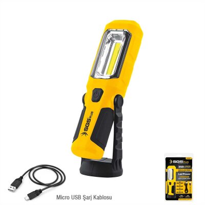 SGS-5054 350 LÜMEN ŞARJLI LED FENER - 3
