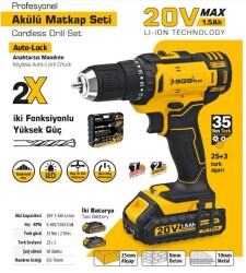 SGS-5249 Akülü Vidalama Seti 20 Volt - 2