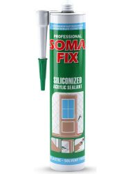 SOMAFİX SİLİKONİZE MASTİK GRİ 310MLS-124 - Somafix