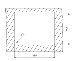 SQUARE 50.40 TG STONE GREY GRANİT EVYE - 4