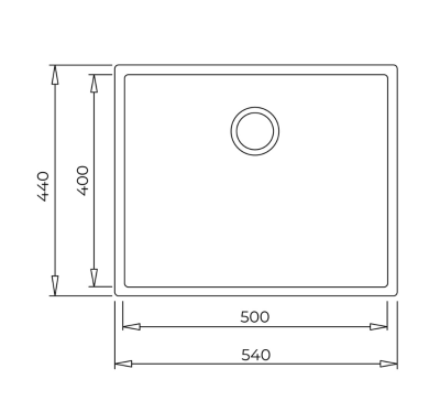 SQUARE 50.40 TG STONE GREY GRANİT EVYE - 3