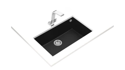 SQUARE 72.40 TG BLACK GRANİT EVYE - 1