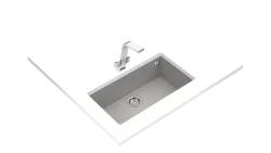 SQUARE 72.40 TG STONE GRİ GRANİT EVYE - 2