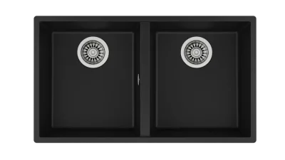 SQUARE 760 TG BLACK TEZGAH ALTI GRANİT EVYE - 2