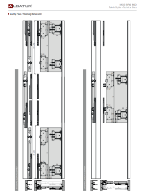 SRG100-3 Sürme Sİstem 2 Yöne Sft 3mt 2910-2950 SET - 11