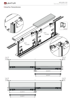 SRG100-3 Sürme Sİstem 2 Yöne Sft 3mt 2910-2950 SET - 7