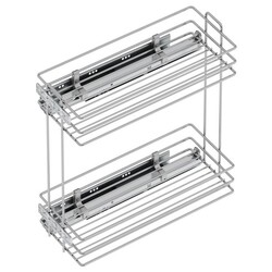 Starax S-2443-C Tandem Gizli Raylı (Çift Açılım) Deterjanlık 25cm Sol - 2