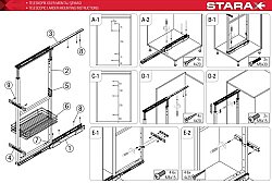 Starax 1139-C Teleskopik Kiler 6 Sepet 170*185-40cm Modül - 3