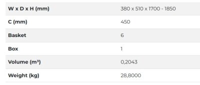 Starax S-1227-UB-A Unique Box İkiz Kiler 170-185x45 Antrasit - 3