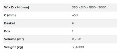 Starax S-1229-UB-A İkiz Kiler 185x200 45cm Antrasit - 3
