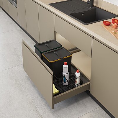 Starax S-2543-A Çekmece İçi Çöp Kovası 70 cm 14 lt Antrasit - 1