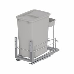 Starax S-2597-G Zemin Bağlantılı Gizli Raylı Çöp Kovası 35+1 Lt - 2