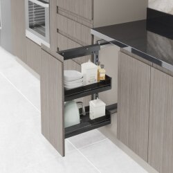 Starax S-2794-PA Yandan Gizli Raylı Ünite (90 Derece) Sağ Premium Antrasit - Starax