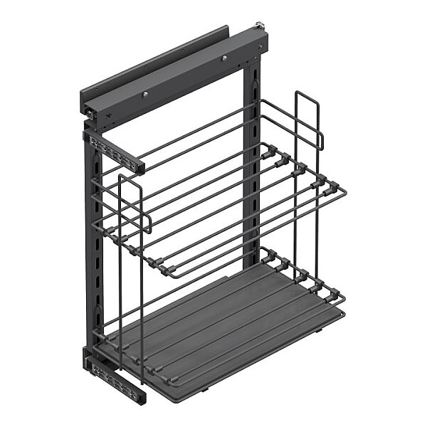 Starax S-2894-AYandan Gizli Raylı (Fr.) Tepsilik Sol 30 cm antrasit - 2