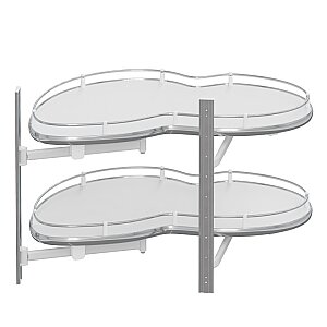 Starax S-3126-C Kaymaz Yüzeyli Döner Tablalı Körköşe Mekanizması 60 cm Sağ - 2