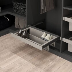 Starax S-6435-A Leather Touch Gizli Raylı Ayakkabılık - 600 mm - Antrasit - Starax