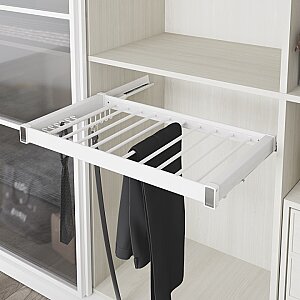 Starax S-6708-W Gizli Raylı Alüminyum Pantolonluk 700 mm Beyaz - Starax
